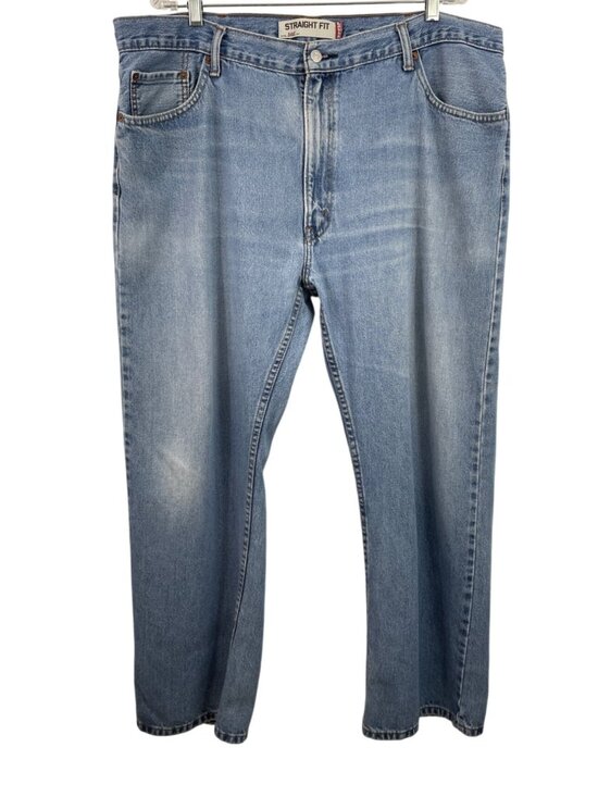 Levi's Other - Levi's 505 Straight Fit Straight Leg Blue Denim Jeans Pants Men's 42 x 30